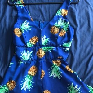 Pineapple flowy romper